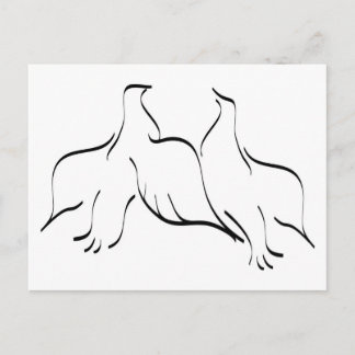 Dove Couple Clipart Postcard