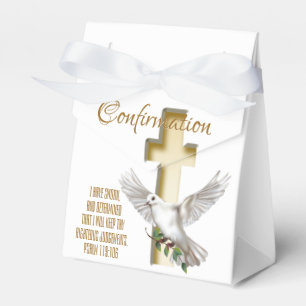 Dove Cross Confirmation Favour Box