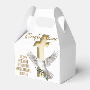 Dove Cross Confirmation Favour Box