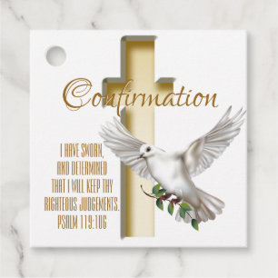 Dove Cross Favour Tags