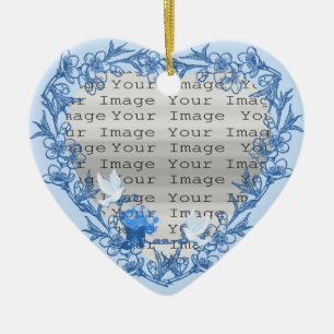 Dove Custom Heart Ornament