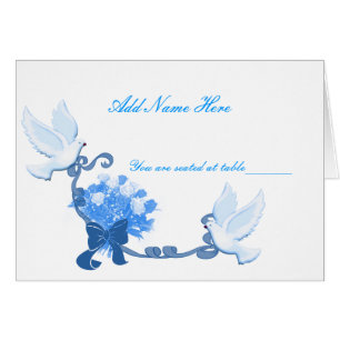 Dove Custom Place Cards