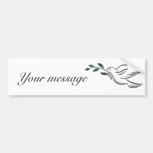 Dove designs bumper sticker