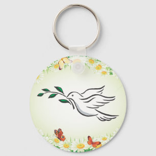 Dove designs key ring