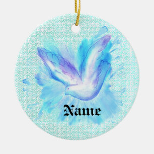 Dove Flying Ceramic Tree Decoration