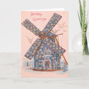 Dove Forget-Me-Not Windmill Card