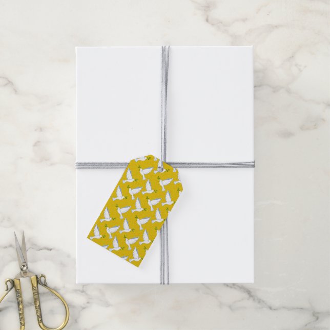 Dove Gift Tag (With Twine)