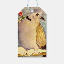 Dove gift tag