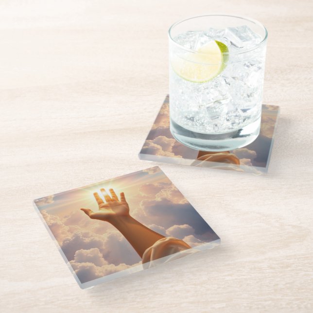 Dove Glass Coaster (Angled)