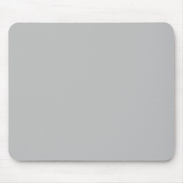 Dove Grey Grey Silver Solid Trend Colour Backgroun Mouse Mat (Front)