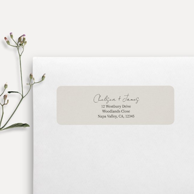 Dove Grey | Simple Welcome Wedding Address (Creator Uploaded)