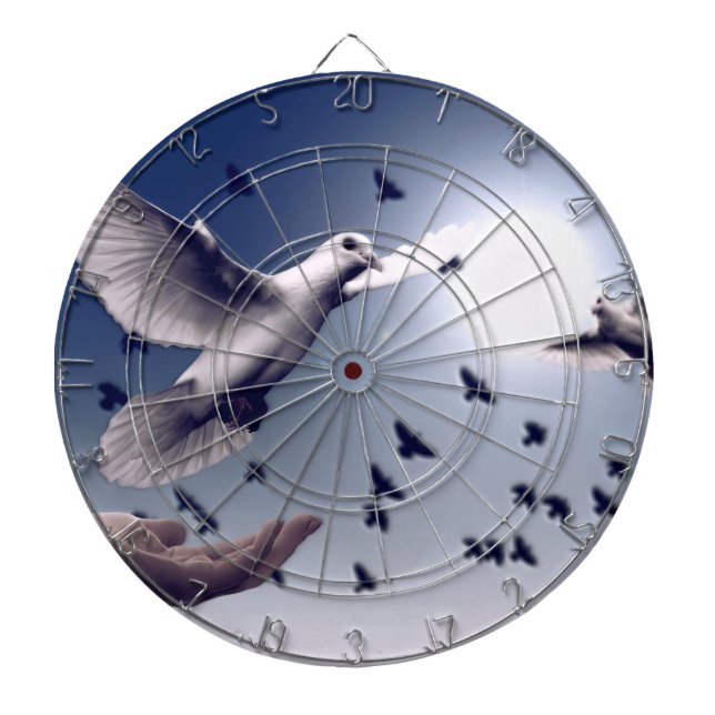 Dove Hand Trust Dartboard (Front)