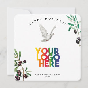 Dove Holiday Business Logo Christmas Card