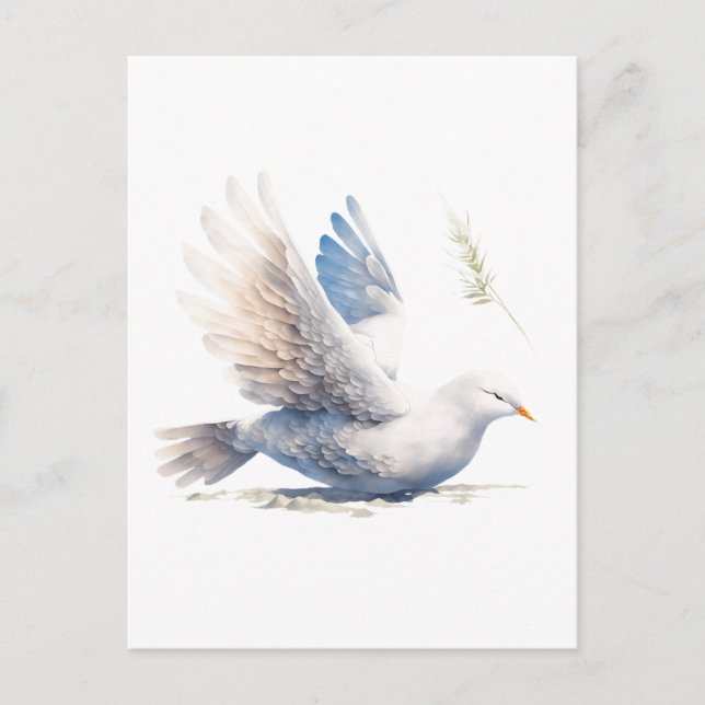 DOVE, HOLY SPIRIT, PEACE, RUACH BREATH OF HEAVEN  POSTCARD (Front)