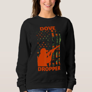 Dove Hunting Camo American Flag Bird Hunter Dove D Sweatshirt