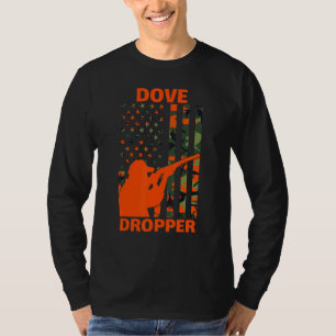 Dove Hunting Camo American Flag Bird Hunter Dove D T-Shirt