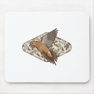 Dove Hunting Old Camo Hunter Camouflage Men Dad Gr Mouse Mat