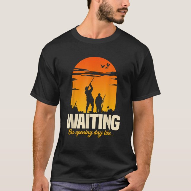 Dove Hunting Sunset Bird Pigeon Hunter Huntress T-Shirt (Front)