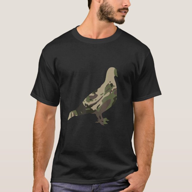 Dove Hunting Trip messy bun Hunters Bird Military  T-Shirt (Front)