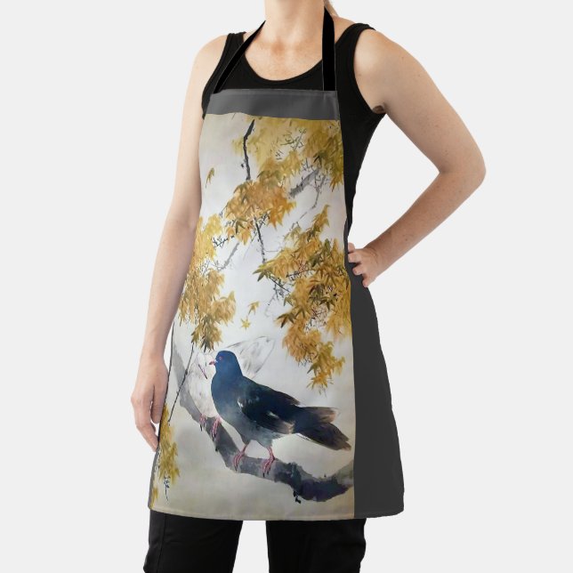 Dove in Fall, Watanabe Seitei Apron (Insitu)