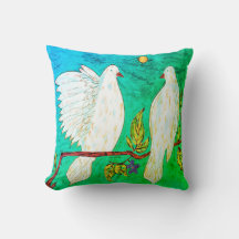 Dove Love Throw Pillow
