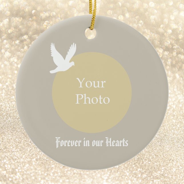 Dove Memorial Christmas Ornament - In our Hearts (Creator Uploaded)