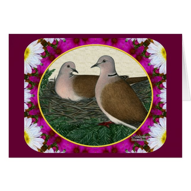 Dove Nest and Flowers (Front Horizontal)