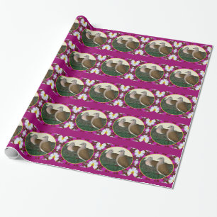 Dove Nest and Flowers Wrapping Paper