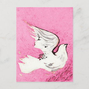 Dove of a Women Postcard / Invitation