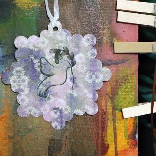 Dove of Hope and Peace Tree Decoration Card