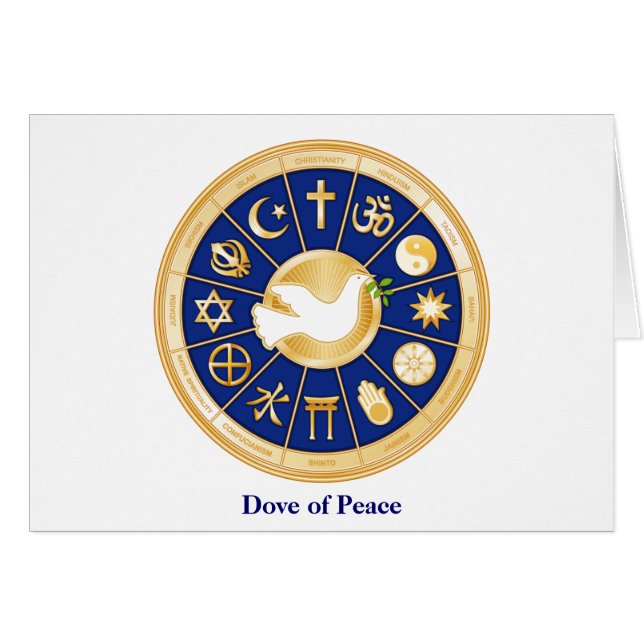Dove of Peace Card (Front Horizontal)