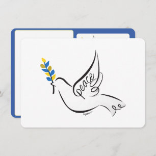 Dove of Peace custom greeting Save The Date