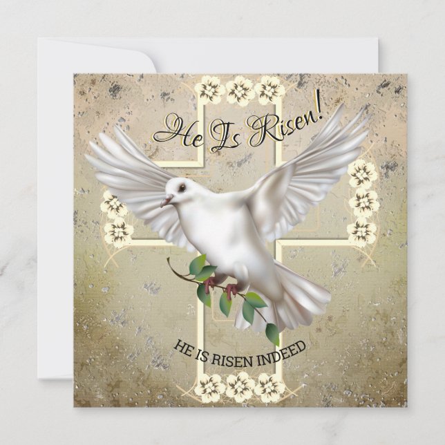 Dove of Peace Easter Card (Front)