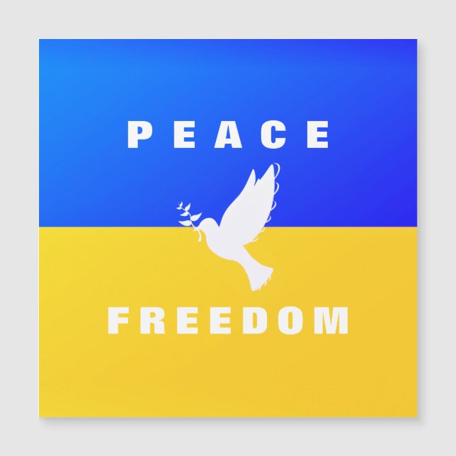 Dove of Peace - Flag of Ukraine - Peace - Freedom  (Front)