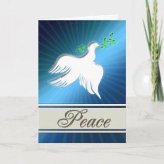 Dove of peace holiday card