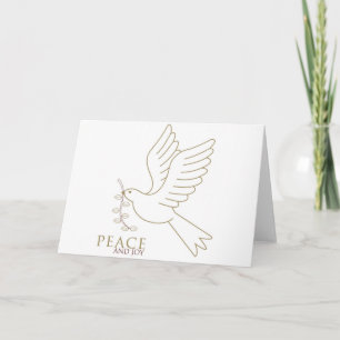 Dove of peace holiday card