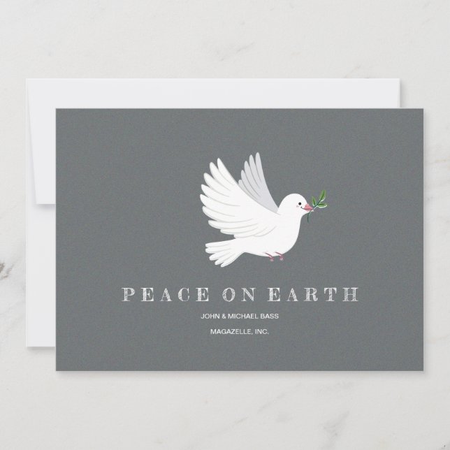 Dove of Peace Holiday Card (Front)