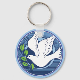 Dove of Peace Key Ring