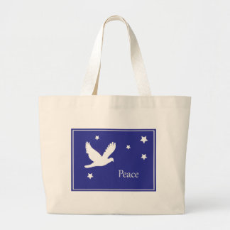 dove of peace large tote bag