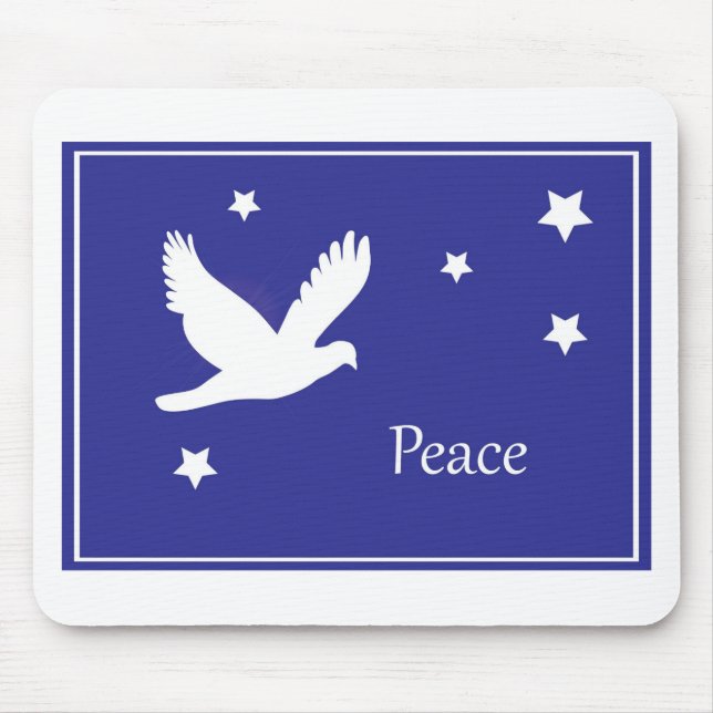 dove of peace mouse mat (Front)