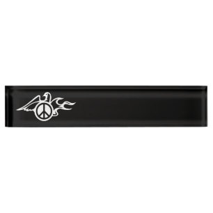 Dove of peace nameplate