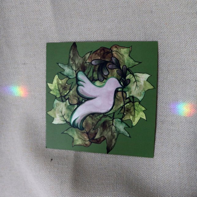 Dove of Peace on Earth and Hope for Worlds Peace   Holiday Card (Creator Uploaded)