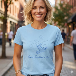 Dove of Peace. Peace. Freedom. Love. T-Shirt
