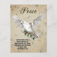 Dove of Peace Personalised Scripture Verse