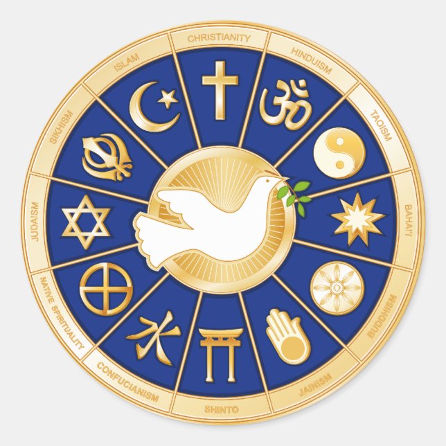 Dove of Peace Sticker (Front)