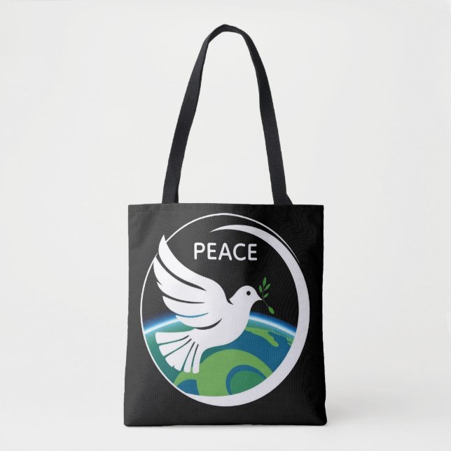 DOVE OF PEACE  TOTE BAG (Front)