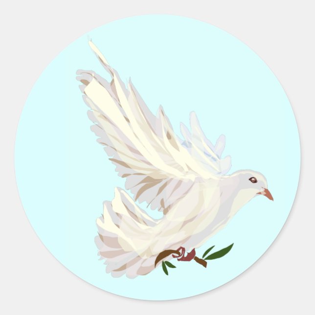 Dove & Olive Branch Sticker  (Front)