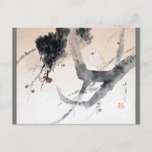 Dove on a Pine Tree, Watanabe Seitei Postcard