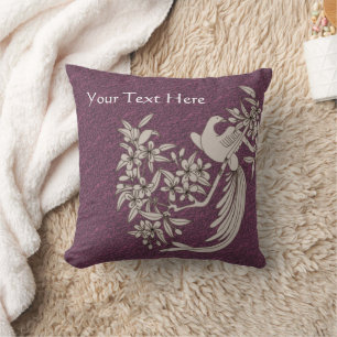 Dove On Branch Personalised Cushion