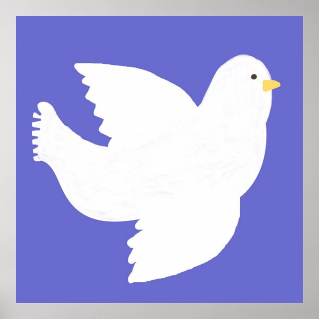 dove painting art poster (Front)